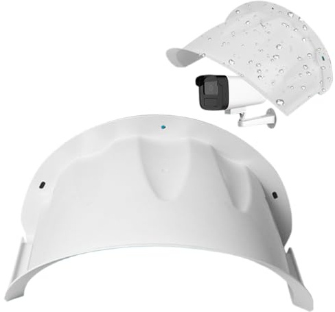 Copertura per telecamera di sicurezza – 29 × 20,5 × 15,7 cm, copertura superiore per telecamera esterna resistente alle intemperie, tetto in ABS per campanelli, padiglioni | Luoghi commerciali e