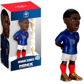 MINIX - Football Stars Format - Coupe du Monde - France - Dembélé - Figurine à Collectionner 7 cm