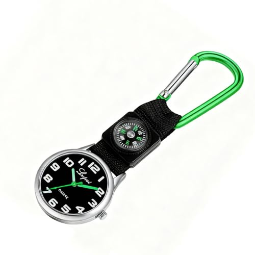 Acouto LVPAI Multifunktionsuhr mit für Outdoor-Camping, Klettern () Andere Outdoor-Uhr mit Kompass-Uhr, Quarz-, mit (Green)