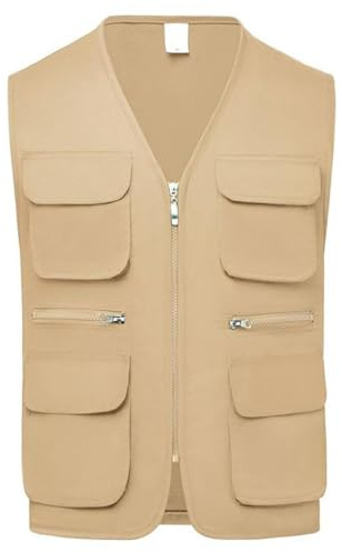 Odoukey Gilet de pêche pour enfants à séchage rapide avec plusieurs poches, gilet pour aventures en plein air, équipement de randonnée et camping pour garçons et filles