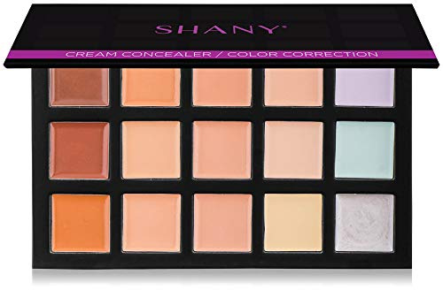 SHANY Cream Concealer Foundation Color Corrector Makeup Palette with Mirror - 12 Color Cosmetics Palette - CONCEALER