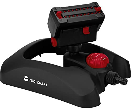 TOOLCRAFT 2302369 Viereckregner 378 m² (max.), Schwarz