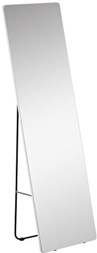 HOMCOM Specchio da Terra e Parete con Struttura in Alluminio, Specchiera per Camera da Letto, Ingresso e Bagno, 45x37x158.5cm