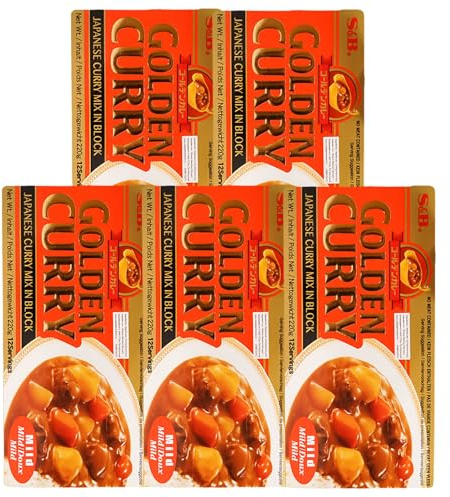 5er Pack (5x220g) S&B Golden Japanisches Curry mild (Papa Vo®)