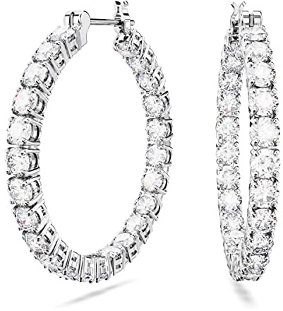 SWAROVSKI Matrix Kristall-Ohrring-Kollektion, blaue, klare und rosa Kristalle auf mehreren Ausführungen