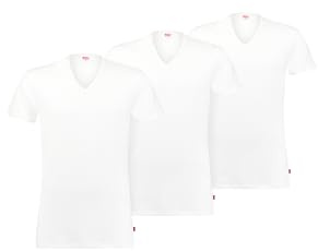 Levi'S V-Neck 3p T-Shirt Camiseta Hombre (Pack de 3)