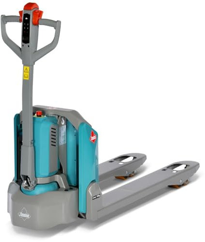 Ameise Elektro-Hubwagen PTE | 1.500 kg Tragkraft | 1.150 mm Gabellänge | Lithium-Ionen-Batterie 24 V / 36 Ah mit Ladegerät | 5 h Ladezeit | Multi-Funktionsdeichselgriff | Hubwagen elektrisch