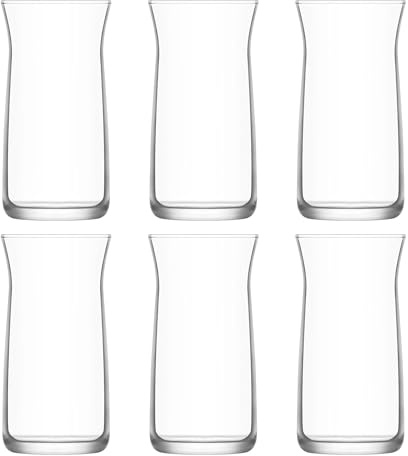 vienberg 6-12tlg. Design Trinkgläser-Set aus hochwertigem Glas 275-370 ml Glas Coctailsgläser spülmaschinengeeignete Wassergläser Saftgläser (6, 370 ml)