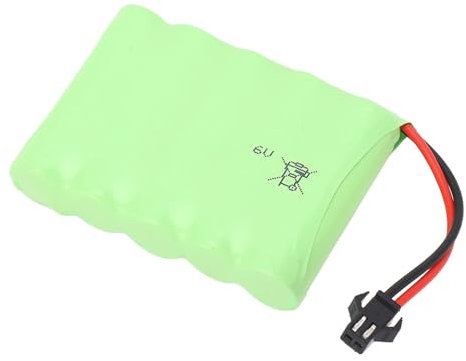 6.0V 2400mAh High Capacity Lithium Battery for RC Cars Trucks with SM 2P Plug, Rechargeable Lithium Battery for RC Cars Trucks