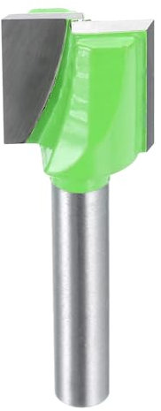sourcing map Bottom Cleaning Router Bit 1/4 Shank Carbide Tipped Spoilboard Surfacing Planing CNC Mortising Bit for Slab Flattening Woodworking, 5/8 (16mm) Dia 5/8 (16mm) Depth