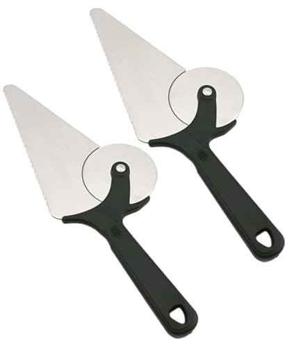 Cabilock Tijeras Cortapizzas Inoxidable De Pizza y Sándwich Rodillo Para Hornear Para Pizza