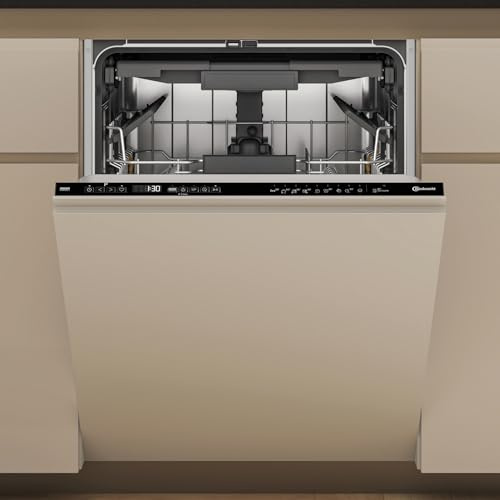 Bauknecht BK7IPA15BM6L0 Vollintegrierter Geschirrspüler / 60cm / 15 MGD/EEK A/Maxi Space - Innenraum/PowerClean Pro – effektive Hochdruckdüsen/NaturalDry – automatische Türöffnung