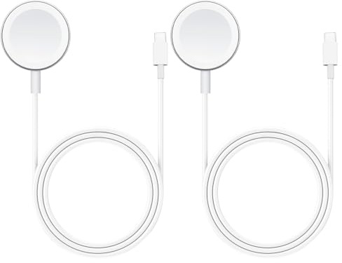 Chargeur Magnétique Sans Fil pour Apple Watch, Câble de 1m, Compatible avec Tous les Modèles de Montre Apple, Charge Rapide et Sécurisée, Ultra Léger et Portable