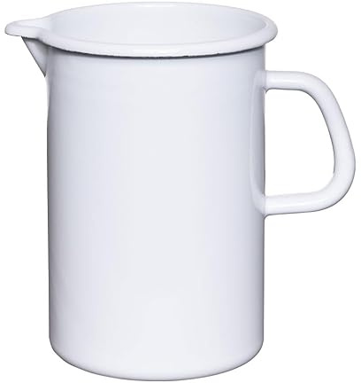 Riess, 2176-033, Krug 2 l, Klassisch, WEISS, Weiß, Vol. (rec.): 2,0 Liter, Made in Österreich, LBH: 19,6x13,6x19,0cm, 0,678kg, Krug, Hitzebeständig, Kompakt, Kratzfest, Schmutzabweisend