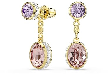 Swarovski Chroma Kollektion, Gemischte Schliffe, Mehrfarbig, Goldfarben beschichtet