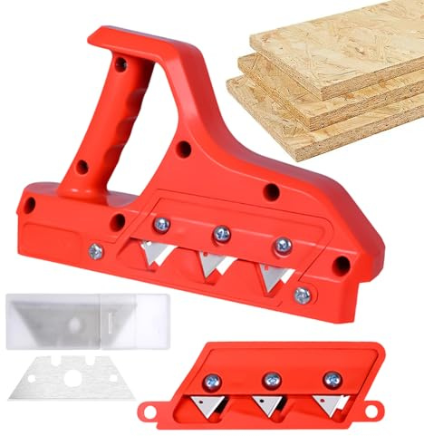 Borduratrice per gesso, utensile da taglio per falegnameria a spinta manuale - pialla da taglio a 45 e 60 gradi per intonaco | per battiscopa e trim costruzione a parete