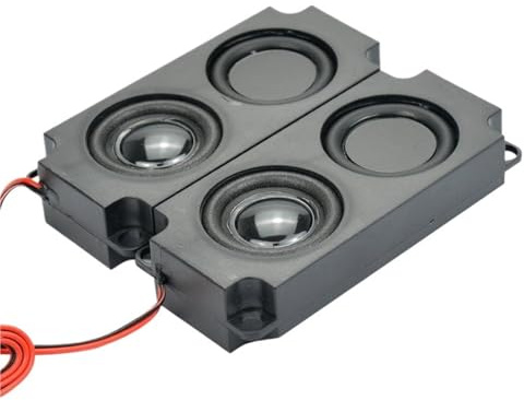 2 pezzi di altoparlanti portatili audio 10045 altoparlante TV LED 8 Ohm 5W doppio diaframma altoparlante for computer bassi fai da te