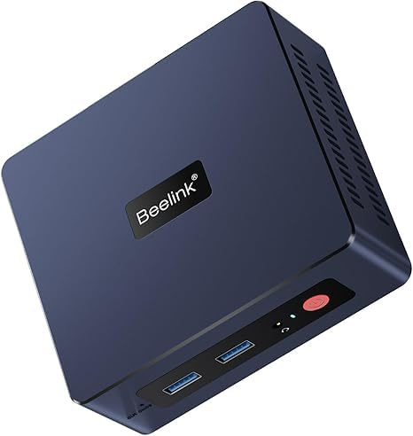 Beelink Mini PC SER3 3200U, AMD Ryzen 3 (fino a 3,5 GHz), 16GB DDR4, SSD M.2 PCIe 3.0 x4 500GB, mini computer per giochi leggeri, LAN 1000 Mbps, supporto per doppio schermo, 4 porte USB 3.2, W11 Pro