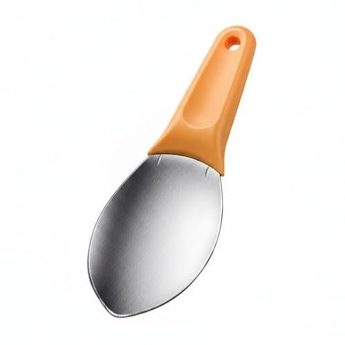 Milageto 4 Pièces Coupe-Mangue INOX Ustensile Découpeur Louche Bord Profilé pour Découpe Nette et Retrait de Pulpe Finition Lisse pour Fruits Mûrs Convient Au, 4 pièces