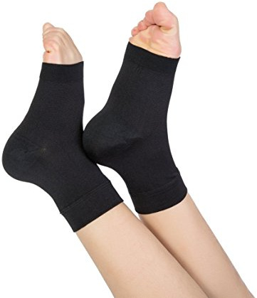 TOFLY Calzini per Fascite Plantare, Calzini a Compressione, 1 Paio, Medical Classe II 20 – 30 mmHg Compressione Maniche per Uomini e Donne, Supporto per Arco, Piedi e Caviglie, Allevia il, Nero M