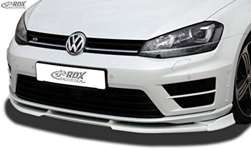 RDX Frontspoiler VARIO-X für Golf 7 R Frontlippe Front Ansatz Vorne Spoilerlippe | kompatibel mit Volkswagen Golf VII R 2012-2017 (PU)
