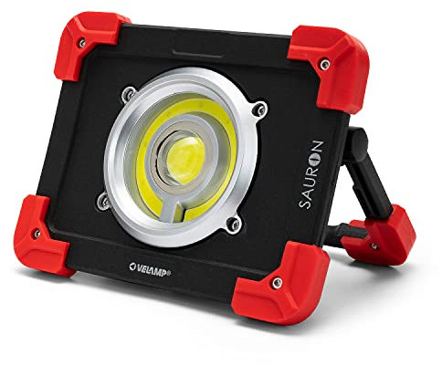 Velamp Sauron Projecteur rechargeable LED 20 W, rouge