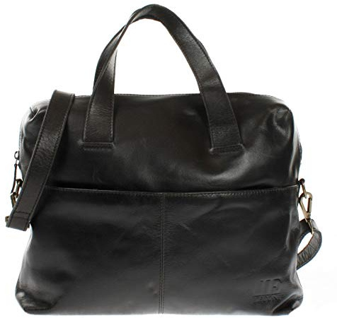 LECONI Schultertasche Henkeltasche für Frauen DIN-A4 Businesstasche Handtasche Leder Shopper für Damen 36x29x12cm LE0059