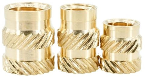M2 M2,5 M4 M5 M3 Wärmeeinsatz Mutter Gewindeeinsatz 3D-Druck Hot Melt Gerändelt DoubleTwill Einbettung Messing InsertNut M6 250-1000 Stück (Color : 1000pcs, Size : M2x5x4)