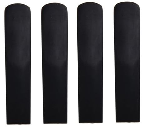 ibasenice 4 Stück Sopransaxophonblatt Traditionelle Klarinettenblätter Bass-saxophonblätter 2. 5 Stärke 2,5 Schilf Blätter Für Altsaxophon Saxophon 2. 5 Blätter Für Saxophon2. 5 Harz Schilf