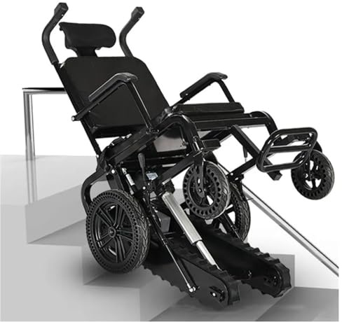 Salvaescaleras para Ancianos Salvaescaleras Portátil Silla de Ruedas Subeescaleras Batería de Litio 24V 18A para Ancianos Discapacitados con Cómodo Cojín y Funcionamiento Inteligente