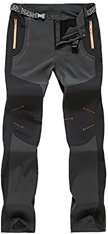 Vêtement de chasse pour femme Pantalon à séchage rapide Pantalon imperméable pour la randonnée en plein air Pantalon d'escalade Pantalon de sport pour chien Femme 48, gris, 4XL
