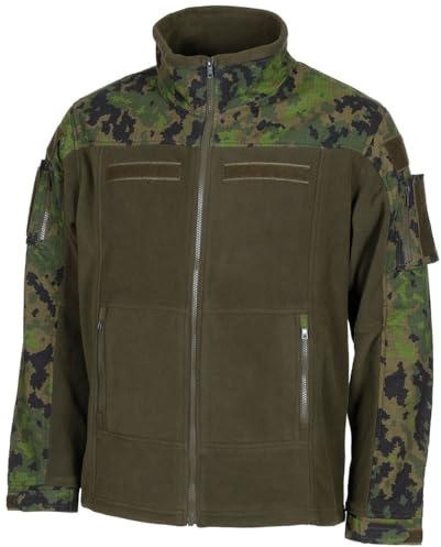 MFH Militär kamouflagejacka, 100 % polyester, ribbstopp, justerbara ärmar och linning, YKK-dragkedjor, M05 kamouflage, XXL