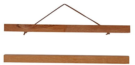 Kuntesetty Moderne Posterhalterung Aus Holz für Wandbilder Und Fotos, 30cm Teakholz