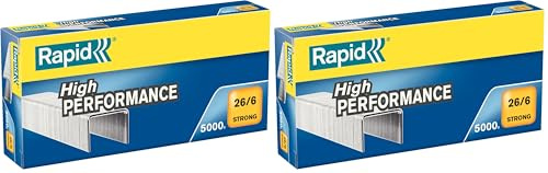 Rapid 24862000 Heftklammern (26/6mm Strong verzinkt) 5000 Stück (Packung mit 2)