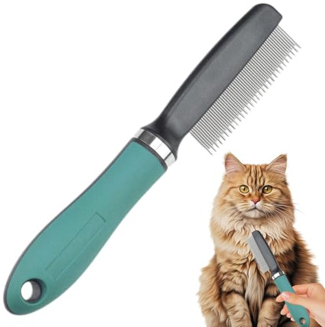 Gupcaqosjw Flohkamm Für Hunde - Effiziente Katzenpflege-Bürste | Ergonomische Haarbürste Für Langhaarige Hunde Zur Entwirrung, Trimmen & Entfilzung Bei Badeprozessen