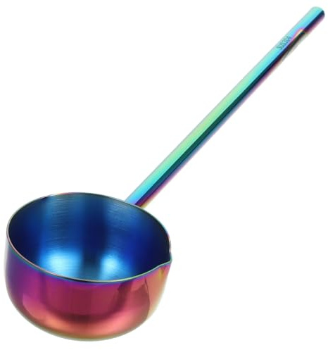 UTHCLO Stainless Steel Soup Ladle Long Handle Oil Spoon Ergonomic Kitchen Serving Dipper for Home Cooking and Sauce Gravy Serving