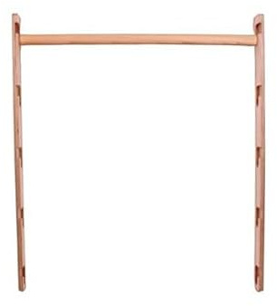 Bear On Bar - Barre de traction en bois robuste, facile à installer et à régler - 5 niveaux de hauteur - jusqu'à 117 cm pour le cadre de porte, largeur de porte