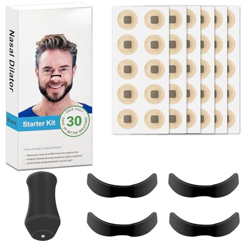 Magnetic Nose Strips for Breathing & Snoring Relief | Anti-Snoring Devices for Men and Women | Nasal Dilators, Sleep Apnoea Aids, Breathe Right Strips