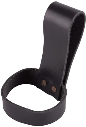 Support de ceinture simple en cuir pour corne à boire de 0,4 ou 0,5 l, style Moyen Âge, viking, jeux de rôle