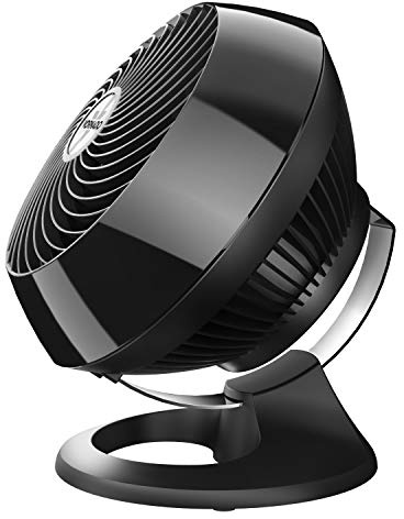 Vornado 560 Medium Air Circulator Floor Fan, 4-Speed, Quiet Fan for Bedroom, Office, Dorm Room, with Chrome Glide Bar Adjustable Tilt, Electric Cooling Fan, Black