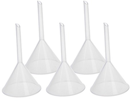 ounona 60 ml multifunción embudos de laboratorio filtro embudo de plástico 5pcs
