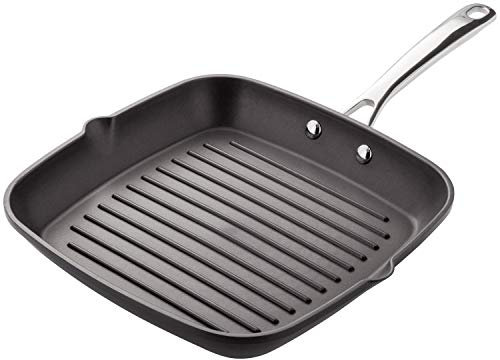 Stellar Cast Non-Stick 26x26cm Griddle Frying Pan with Easy Clean Non-Stick Coating, Dishwasher & Oven Safe