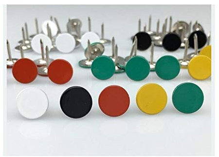 Schaumnägel, runde, verlängerte Wandnägel, Nägel, Reißnägel mit großem Kopf, Drucknägel-16MM Hut * lang 19MM Silber