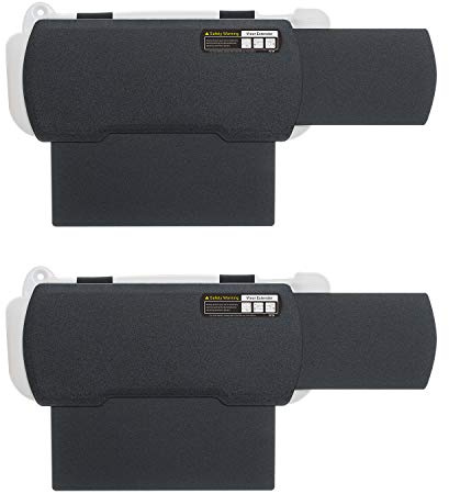 TFY Car Sun Visor Extender for Windshield and Side Window, Sunshade, Anti-Glare and UV Rays Blocker for Driver and Passenger, 2 Pieces (Black) | UV Protection | Glare Reduction | Easy installation | Universal fit | Secure hold | Tool-free installation