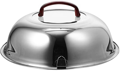 Cast Iron Wok 32cm Universal Pans Pots Lid Cooking Dome Cover Replacement Stainless Steel Frying Pan Cover Visible Skillet Wok Lid Glass Cookware s with