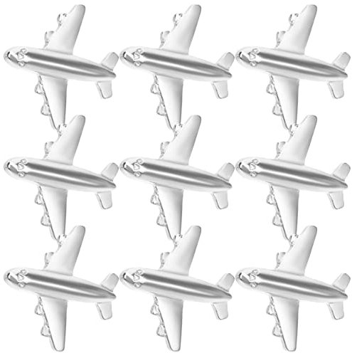 Flugzeug-Reißnägel, 12 Stück, Metall, Reißzwecken, Reißzwecken, Korktafel, dekorative Reißzwecken für Whiteboard, Korktafel, Karte, Kalender, Foto, dekorative Reißzwecken