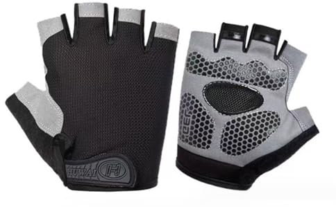 Sommer Halbfinger MTB Handschuhe, Atmungsaktiv Anti-Rutsch Radhandschuhe, Fahrradhandschuhe Herren Damen, Gepolstert Handschuhe Halbfinger, Gel Mountainbike Handschuhe Halbfinger, Fahrradhandschuhe