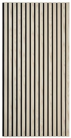 INMOZATA Sound Proof Panels for Walls and Ceiling, Acoustic Wall Panels Decorative, Wooden Slats Wall Panel for Home, Office, Bedroom, Living Room, White Maple, 1200mm x 600mm