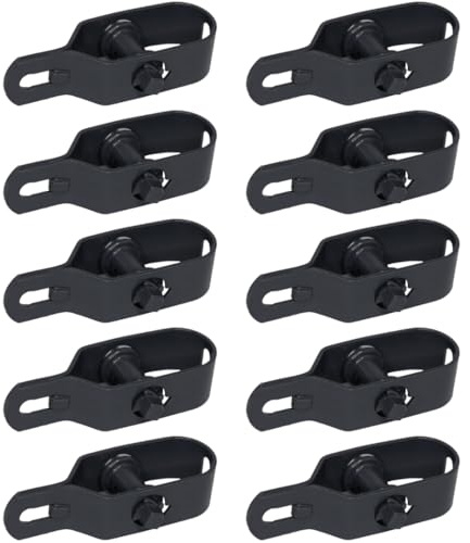 Eskasi Drahtspanner Zaunspanner, 10 Stück, Stahl verzinkt, langlebige Spannung, einfache Nachjustierung (10, Grau, 100x25mm)