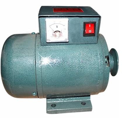 Generatore AG senza spazzole da 5 kW/7 kW 220 V, portatile, con magnete permanente e avvolgimento in rame puro, trasmissione a cinghia senza spazzole con magnete permanente, doppio motore a benzina e